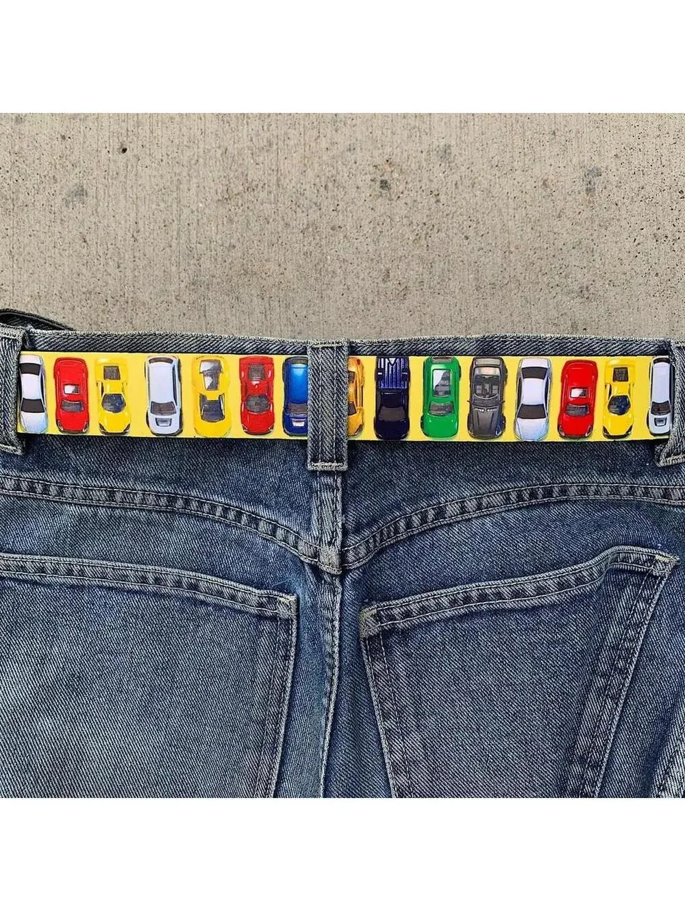 Y2K Multi White Unique Belt 41 Inch